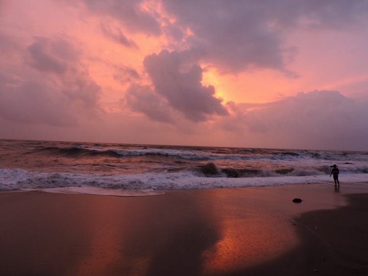 Anjuna beach spelled sunset 